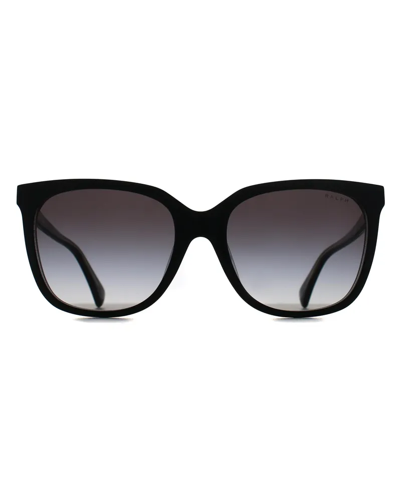 Ralph Lauren RA5343U 62978G glänzend schwarz auf transparentem grauem Farbverlauf Sonnenbrille Schwarz
