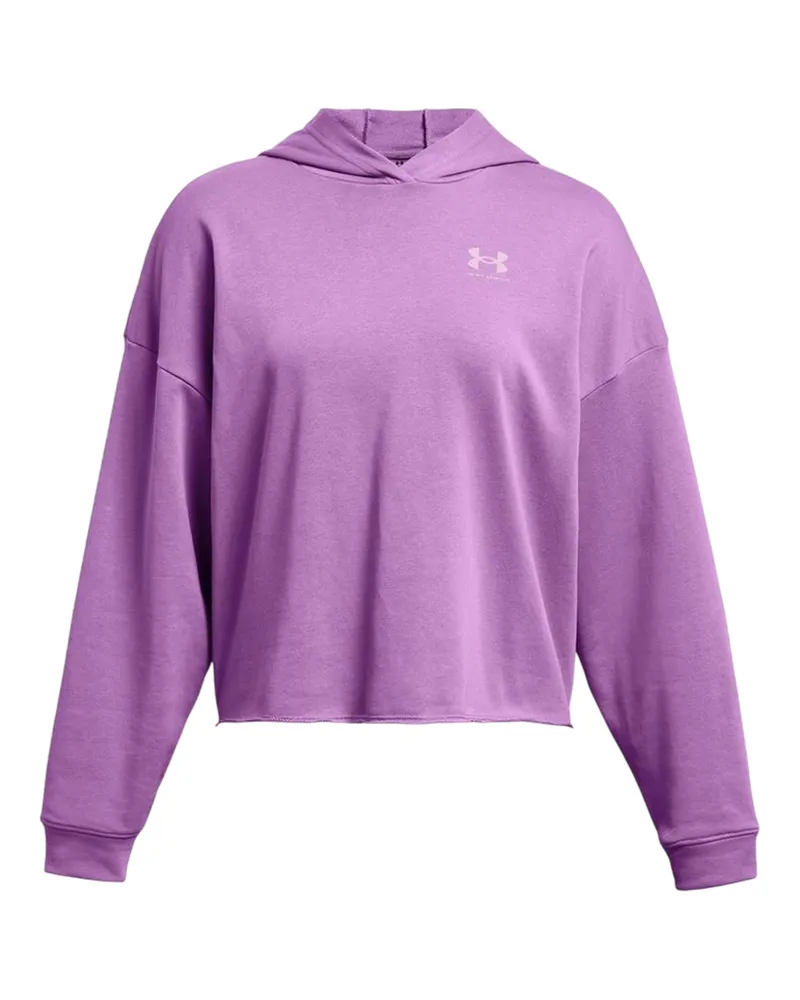 Under Armour Rival" Kapuzenpullover für Damen, Frottee, Übergroß (Violett Lila