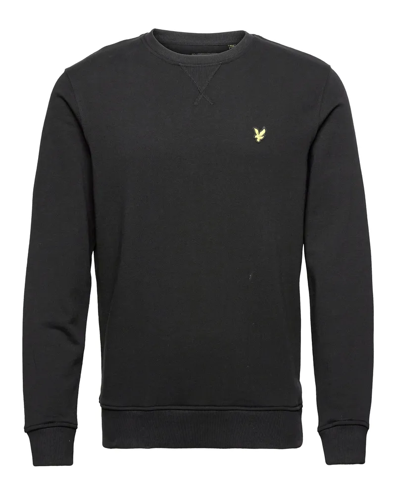 Lyle & Scott Sweatshirt mit Rundhalsausschnitt in Schwarz Schwarz