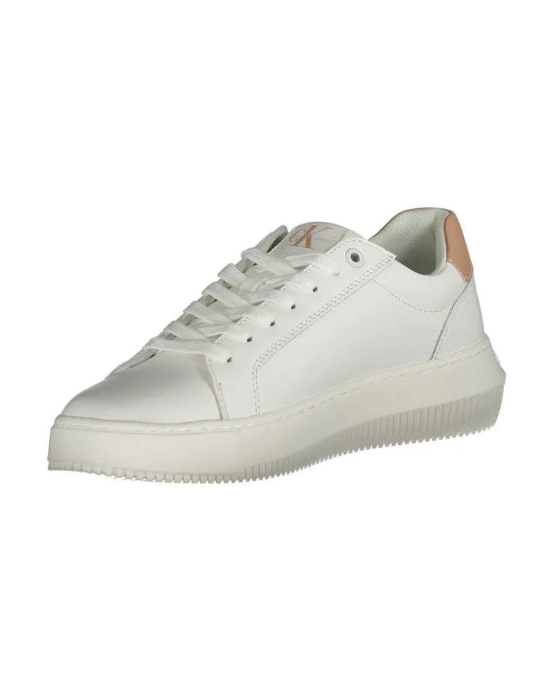Calvin Klein Monogram Lowtop Sneaker Yw0yw00038 Weiß