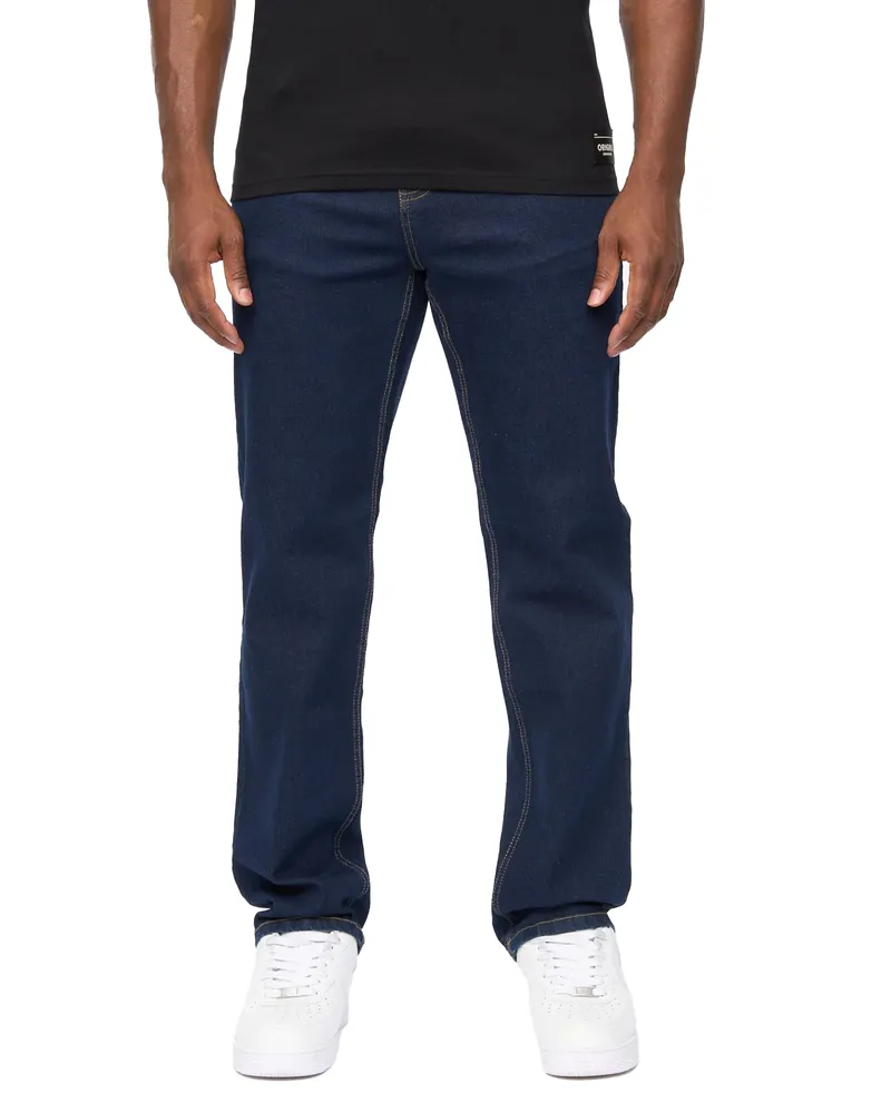 CrossHatch Detendu" Jeans für Herren (Rohe Wäsche Marineblau