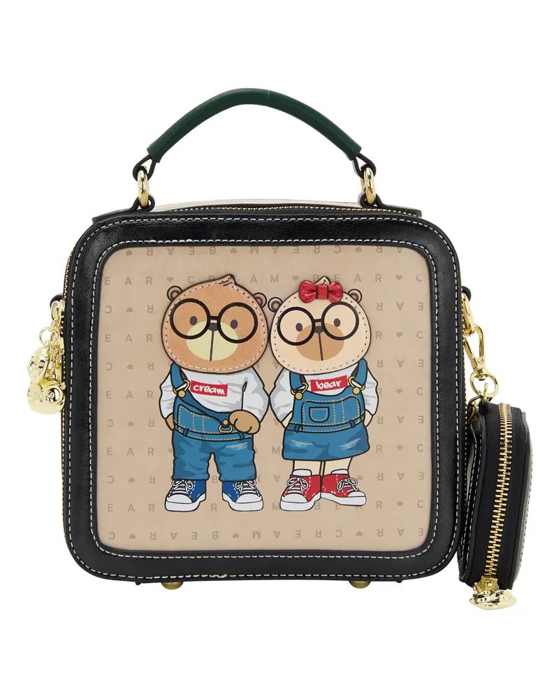 My Mo Handtasche Handtasche Mädchen beige,schwarz Beige