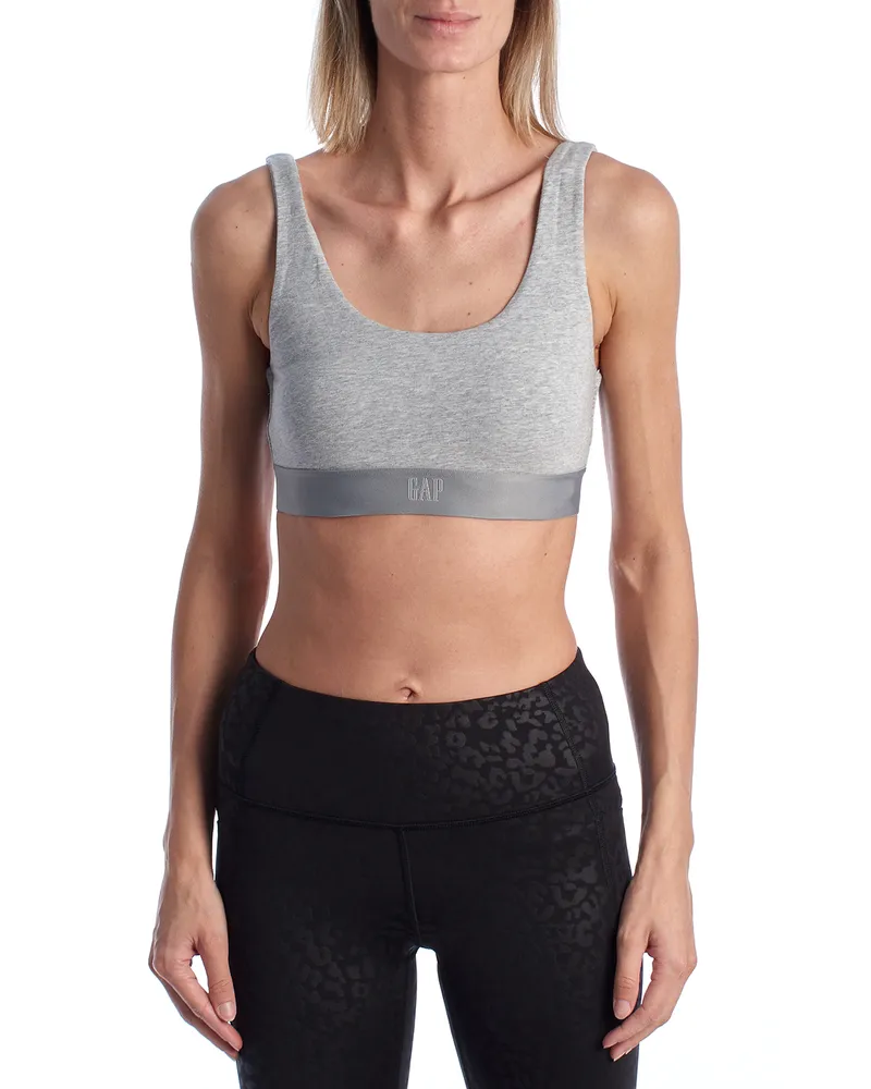 GAP Damen-Bralette-BH aus Baumwolle 802617 Grau