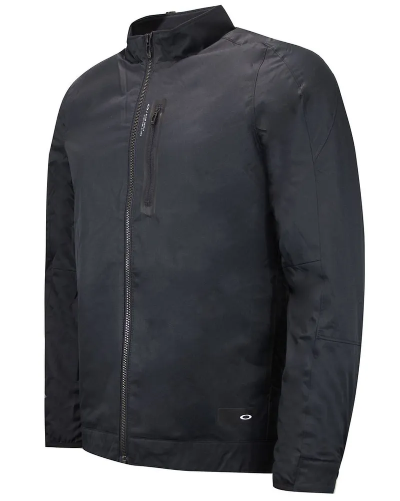 Oakley City Performance Long Sleeve Reißverschluss up schwarze Herren Bomberjacke 412423 02e Schwarz
