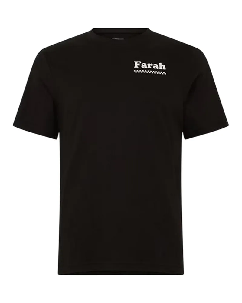 Farah 1920 Brent" T-Shirt für Herren, Baumwolle (Schwarz Schwarz