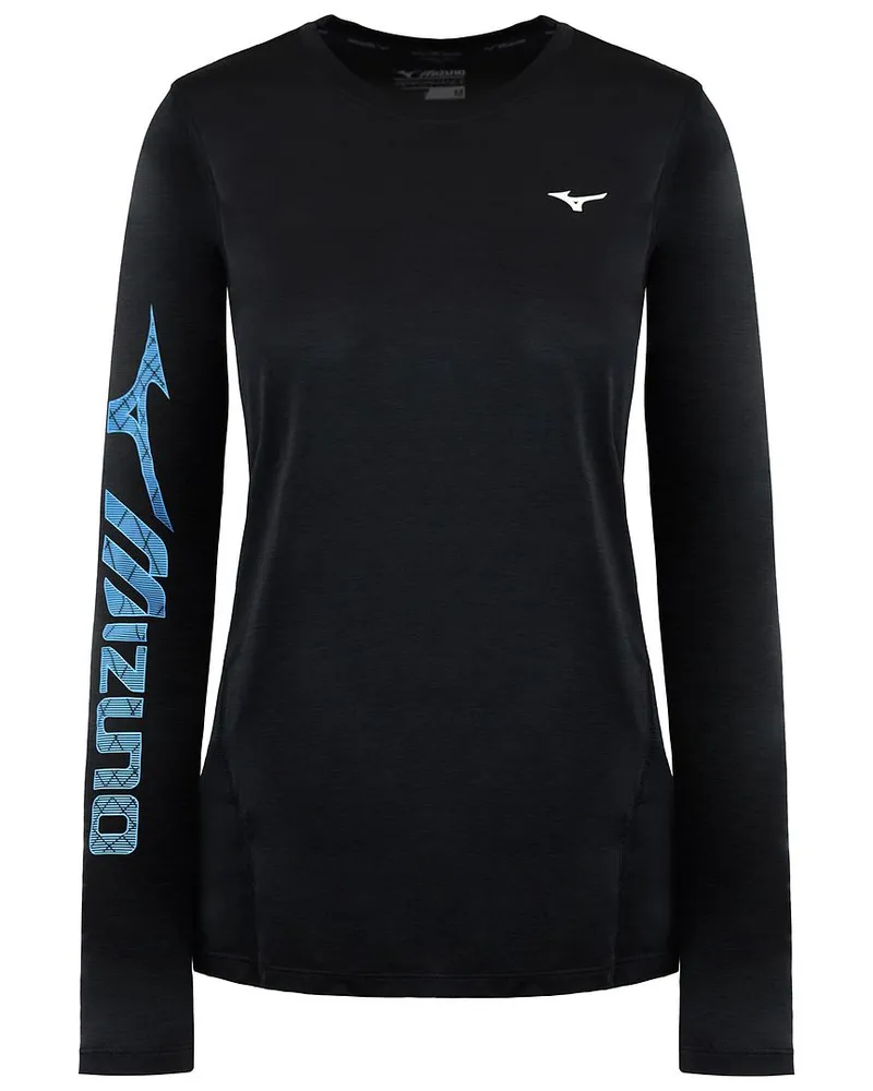 Mizuno Impulse Core Graphic Mens Black Top Schwarz