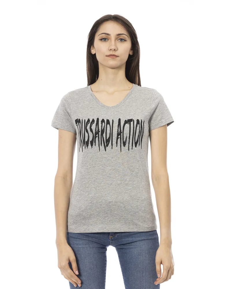 Trussardi T-Shirt für Damen - Grau Grau
