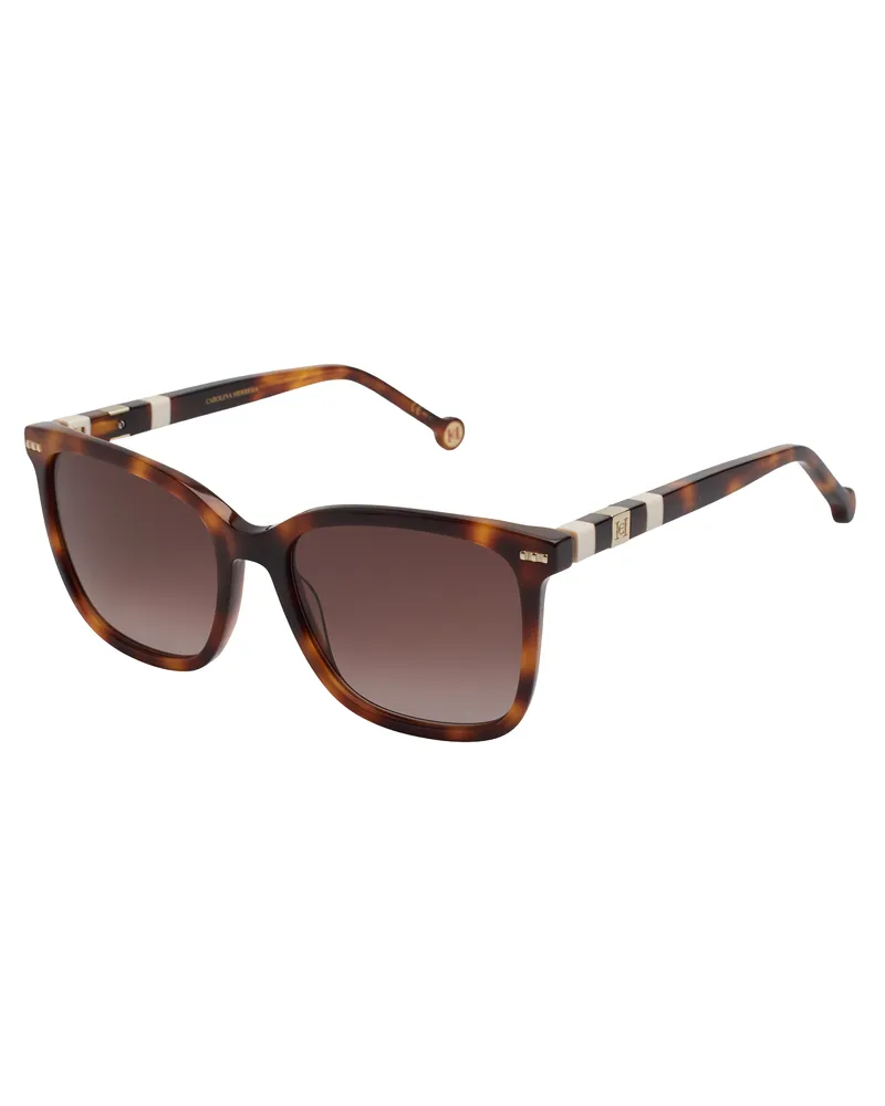 Carolina Herrera New York Quadratische Acetat-Sonnenbrille CH0045S  für Frauen Braun