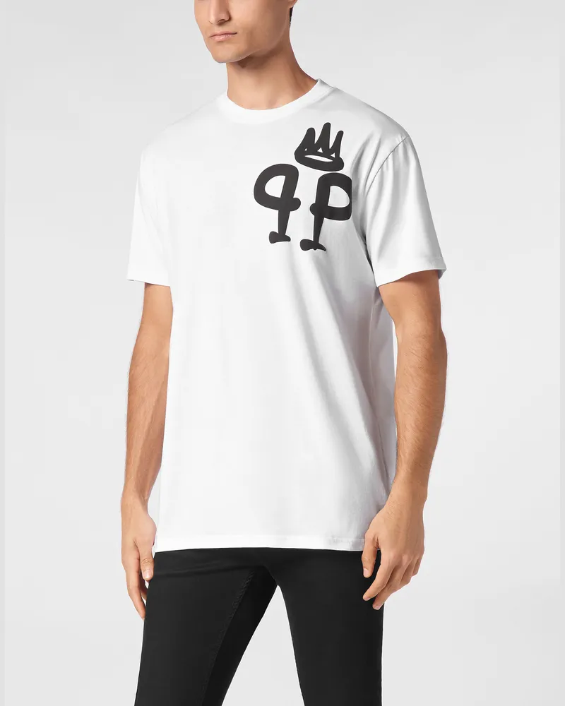 Philipp Plein T-Shirt King Plein Weiß
