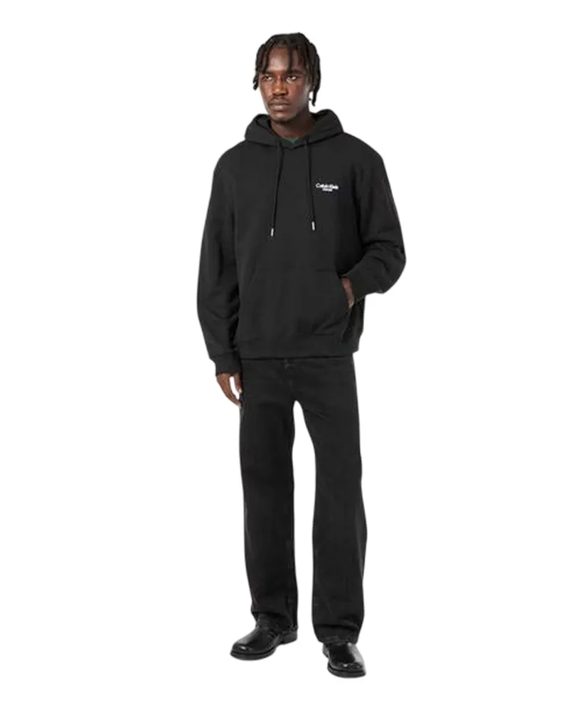 Calvin Klein Hoodie zum Überziehen für Herren/Damen Unisex (Schwarz Schwarz
