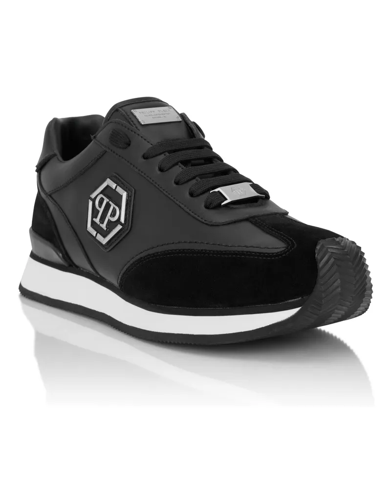 Philipp Plein Runner Hexagon Patch Schwarz