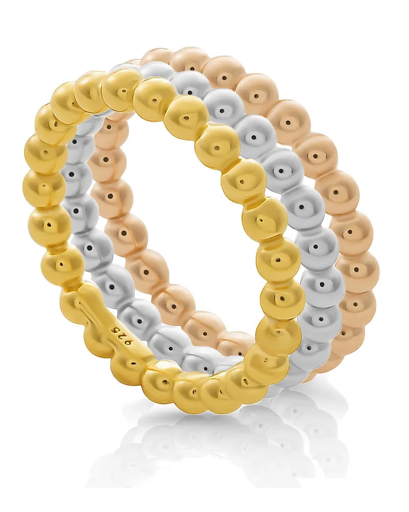 Orphelia Unity' Damen-Set aus 925er Sterlingsilber: 3 Ringe - Gold/Silber/Rosé SET-7541 Silber