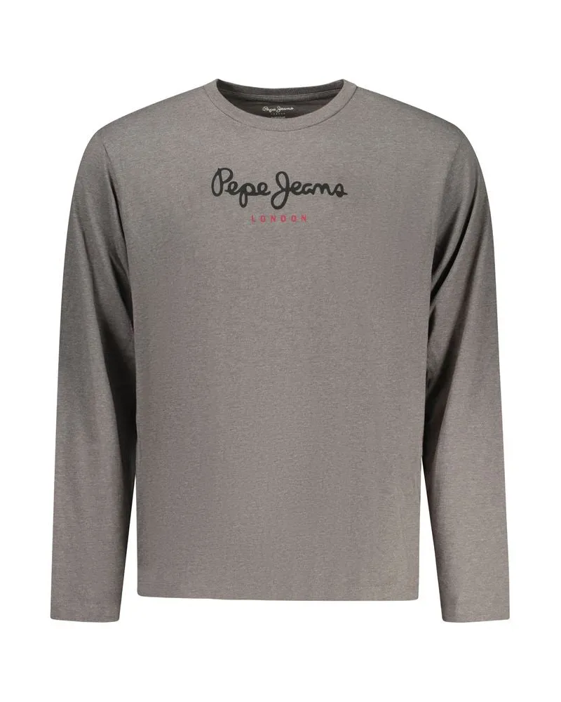 Pepe Jeans Grigio Baumwoll Herren T-Shirt Grau