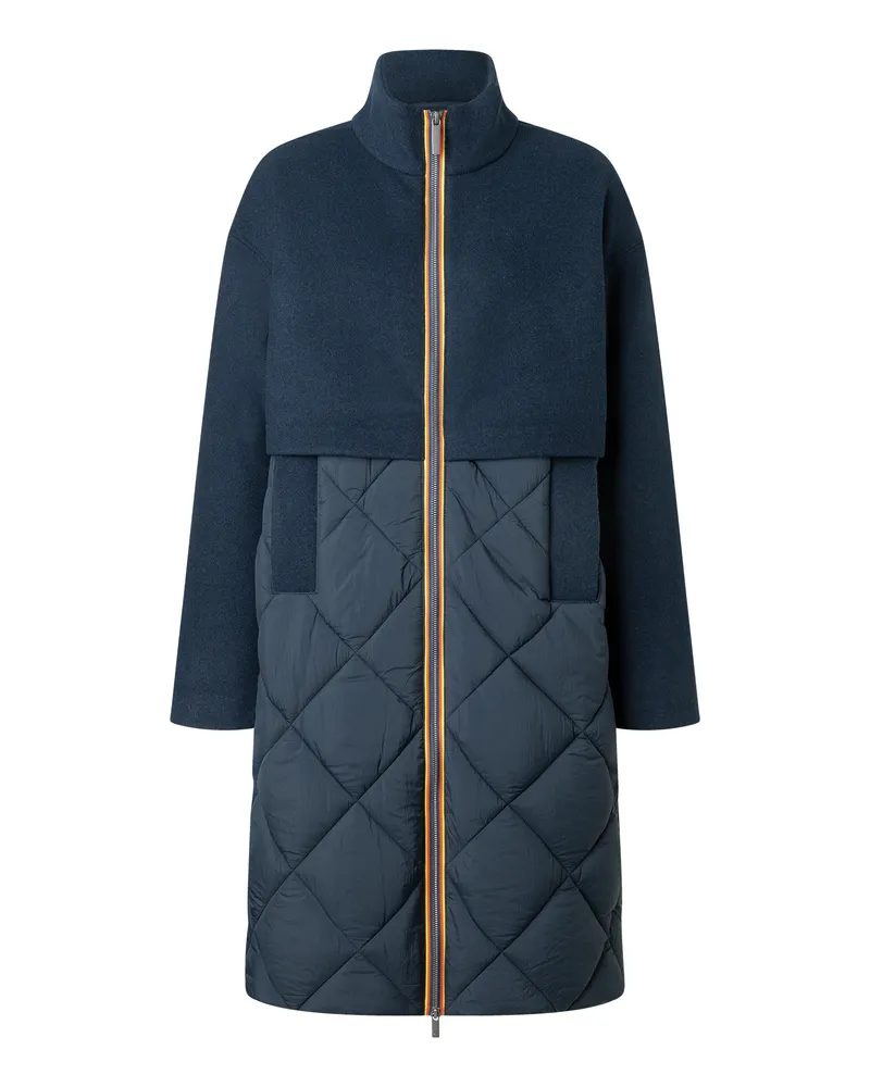 K-Way Winterjacke MINDY WOOL NYLON WARM Dunkles