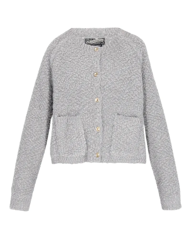 DreiMaster Strickjacke Frauen Graumelange Grau