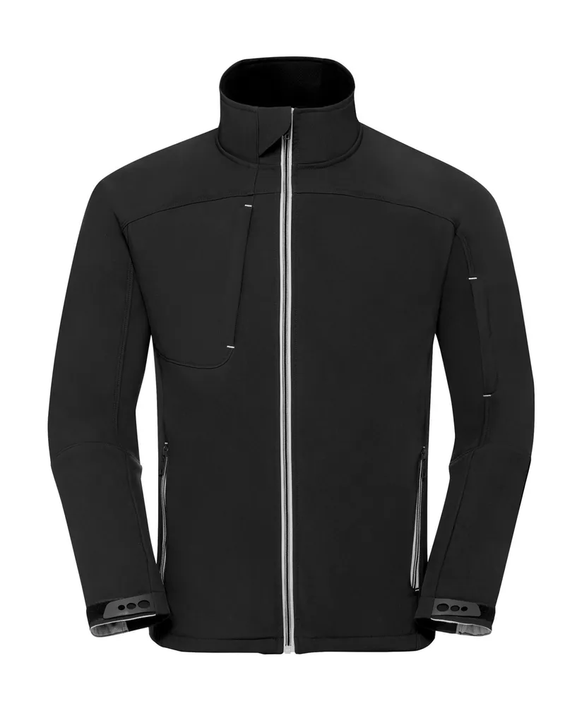 Russell Athletic Russell Herren Bionic Softshell Jacke (Schwarz Schwarz