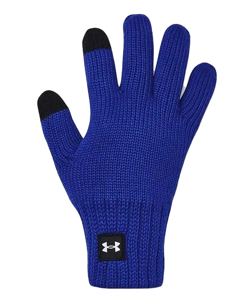 Under Armour Logo-Handschuhe für Herren, Wolle, Touchscreen (Blau Blau