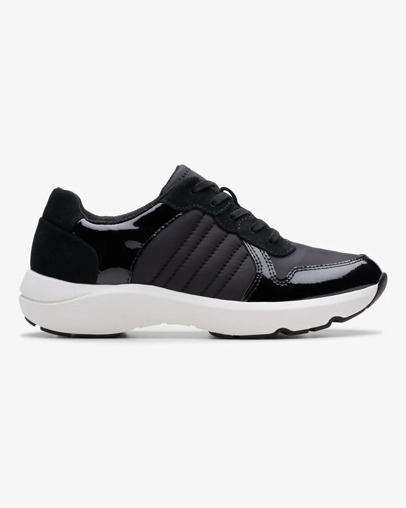 Clarks Tivoli Sport Black Combi Sneakers Schwarz
