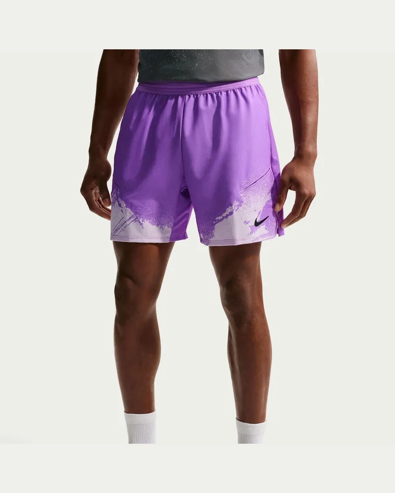 Nike Court" Shorts für Herren (Veilchen/Schwarz Violett