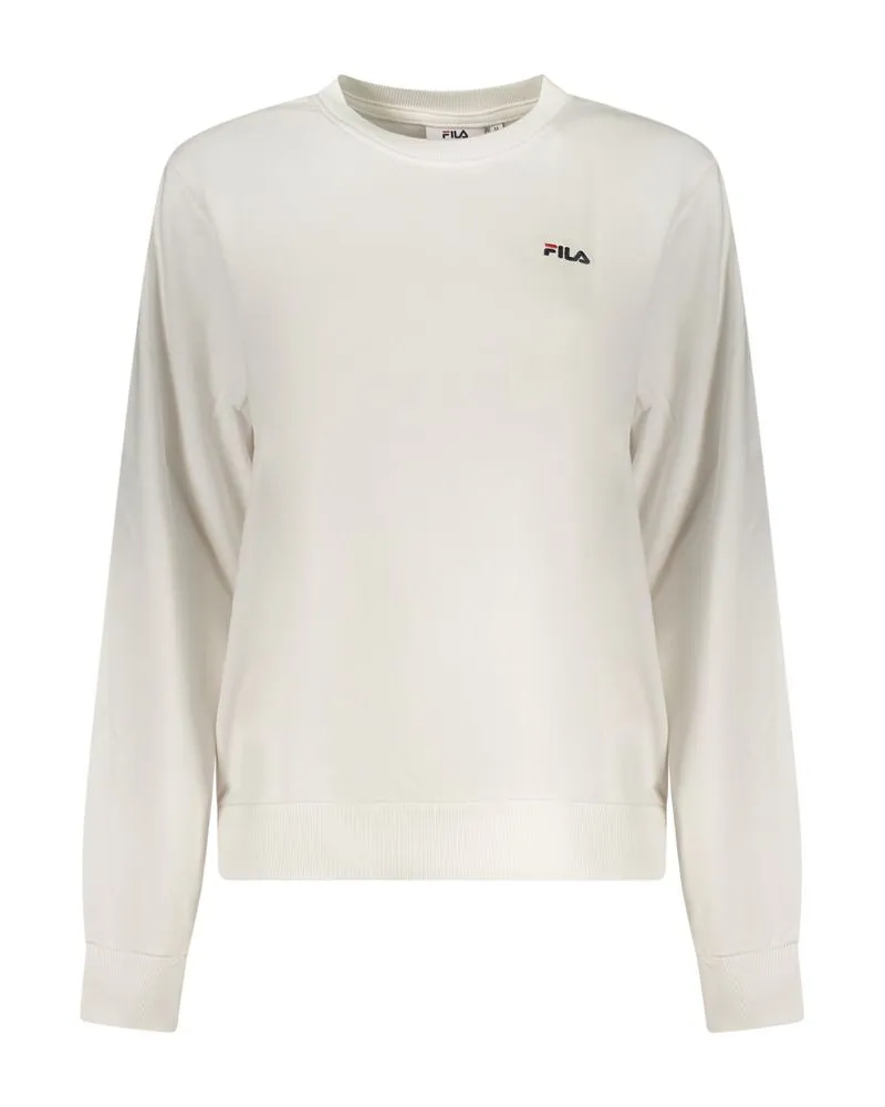Fila Weißes Baumwoll-Damen-Sweatshirt Weiß
