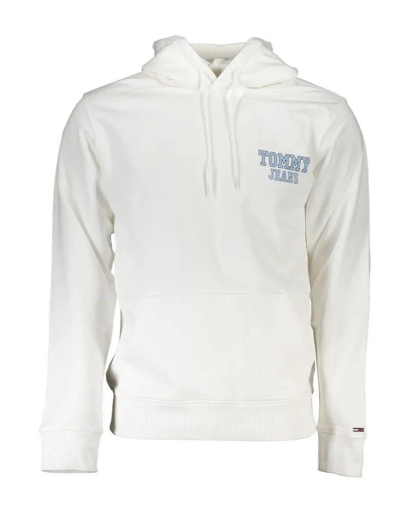 Tommy Hilfiger Bianco Baumwoll-Herren-Sweatshirt Weiß