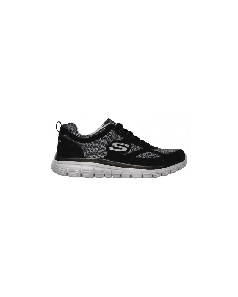 Skechers Burns Agoura" Sneaker für Herren, Trubuck-Kunstleder (Schwarz/Grau Schwarz