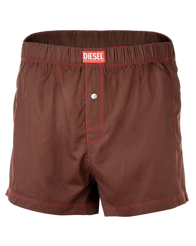 Diesel Uubx-Stark Boxer-Shorts Web-Boxershorts Braun