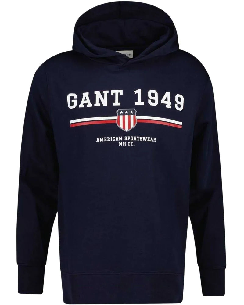 Gant 1949" Kapuze mit Kordelzug für Herren (Abendblau Dunkles