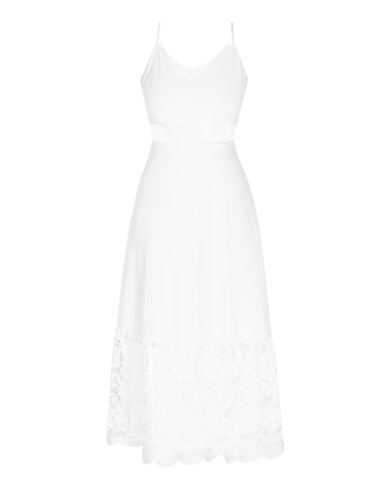 IZIA Kleid Frauen Weiß Weiß