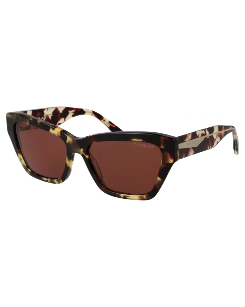 Trussardi TSW9030 57G21 Sonnenbrille Braun