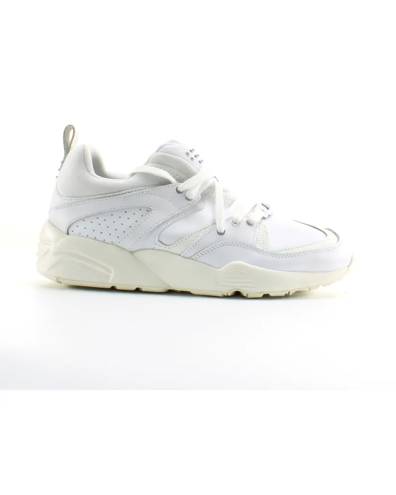 Puma Blaze des Glory Decor White Leder Womens Schnürsenzüge 360532 01 Weiß