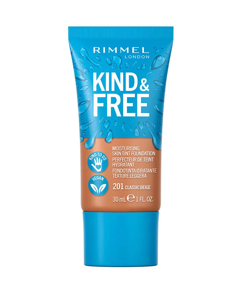 Rimmel London Kind & Free Skin Tint Foundation #201-classic Beige 30 ml 