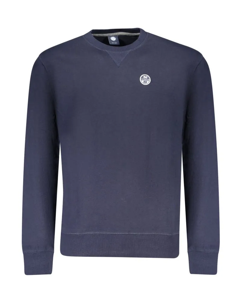 North Sails Blauer Baumwoll-Herrenpullover Blau