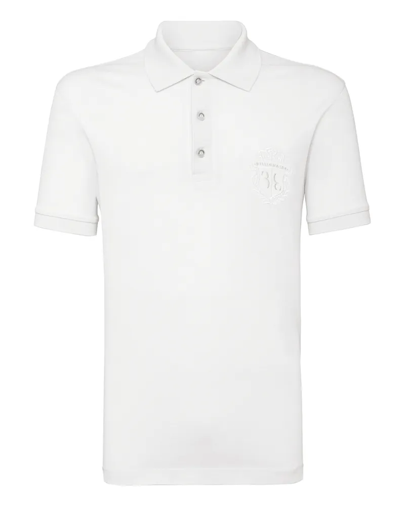 Billionaire Poloshirt Crest Weiß