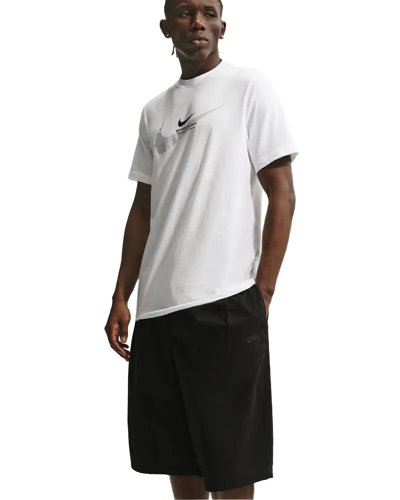 Nike Swoosh" T-Shirt für Herren (Weiß/Petrol Weiß