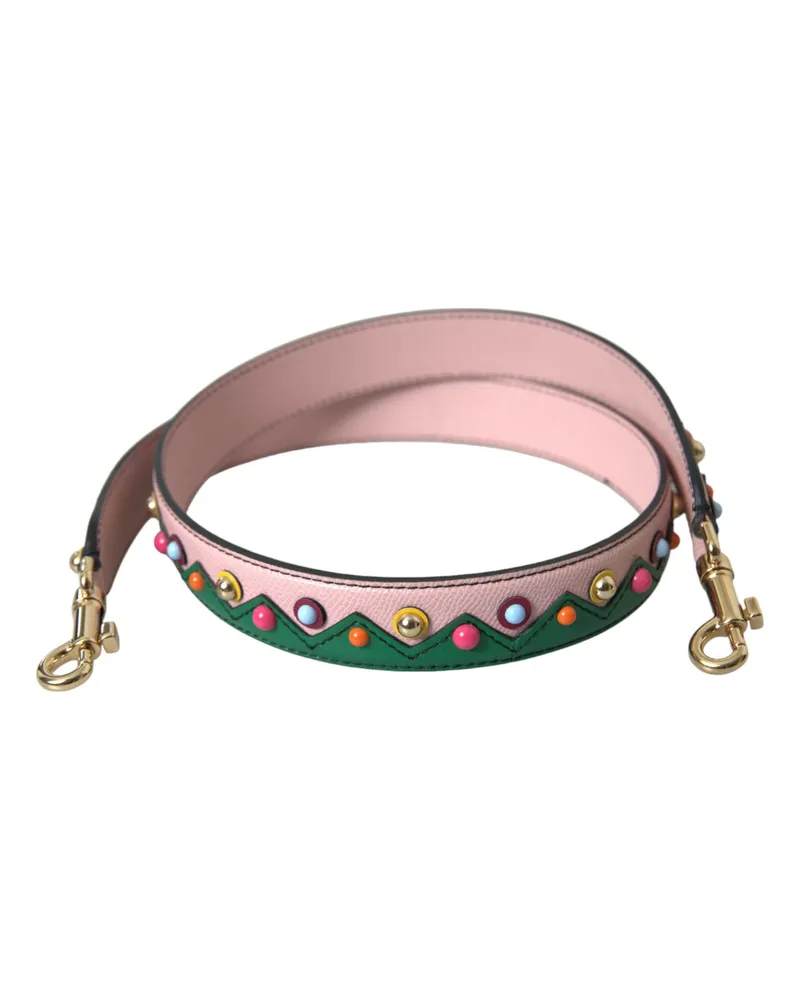 Dolce & Gabbana Rosa Leder-Handtaschen-Zubehör Schultergurt Rosa