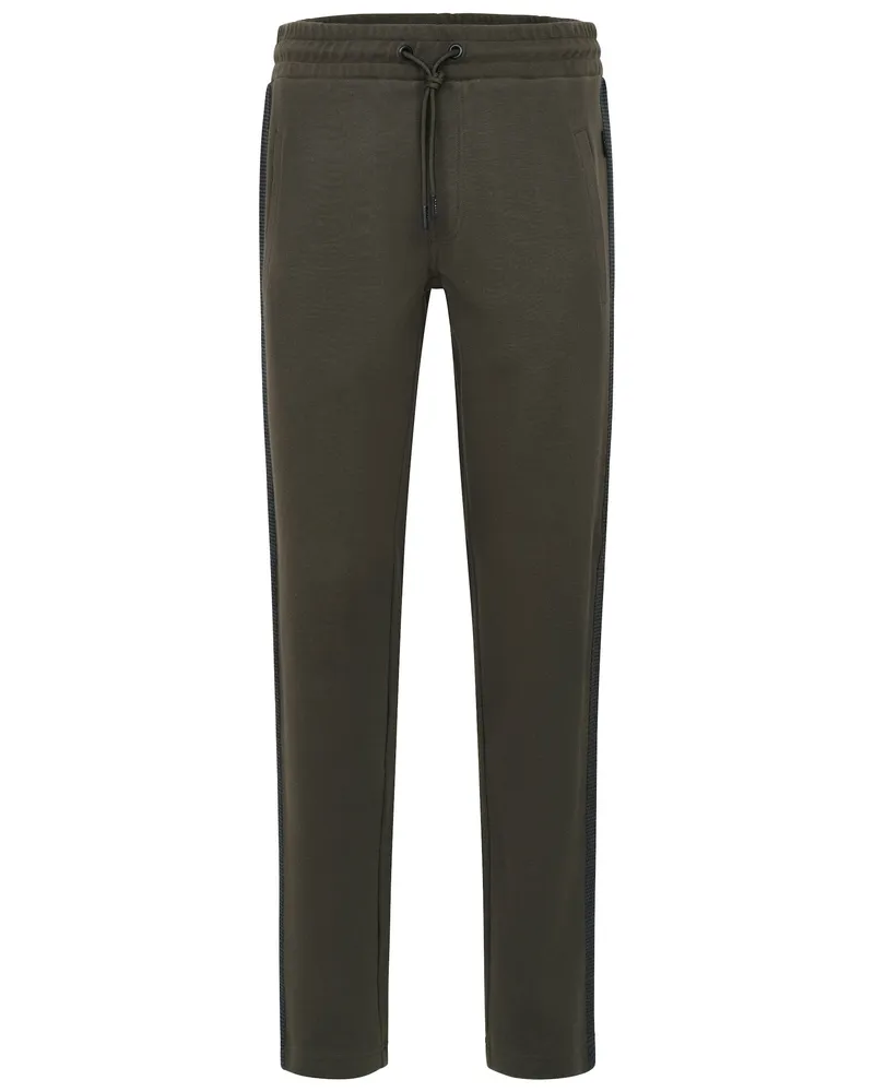 Bugatti Herren Sweathose mit Leistentaschen Oliv