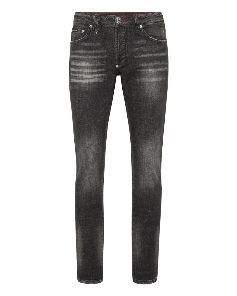 Philipp Plein Jeans Regular Fit Racing Blau