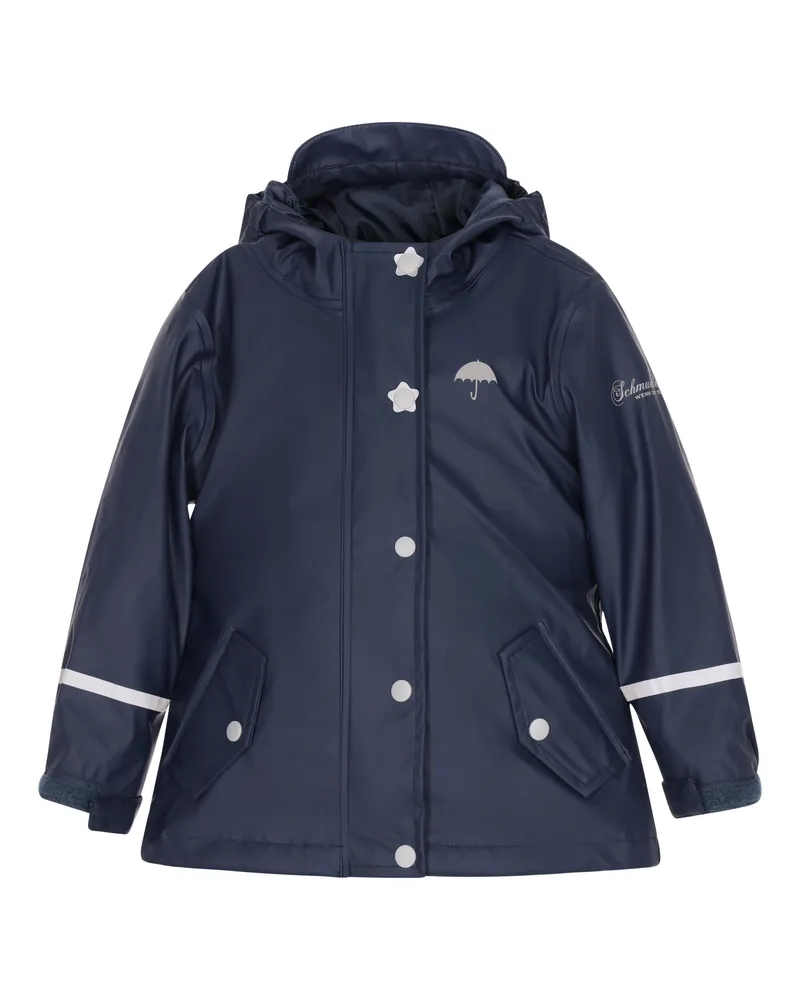 Schmuddelwedda Regenjacke aus recyceltem Material Mädchen Marine Marineblau