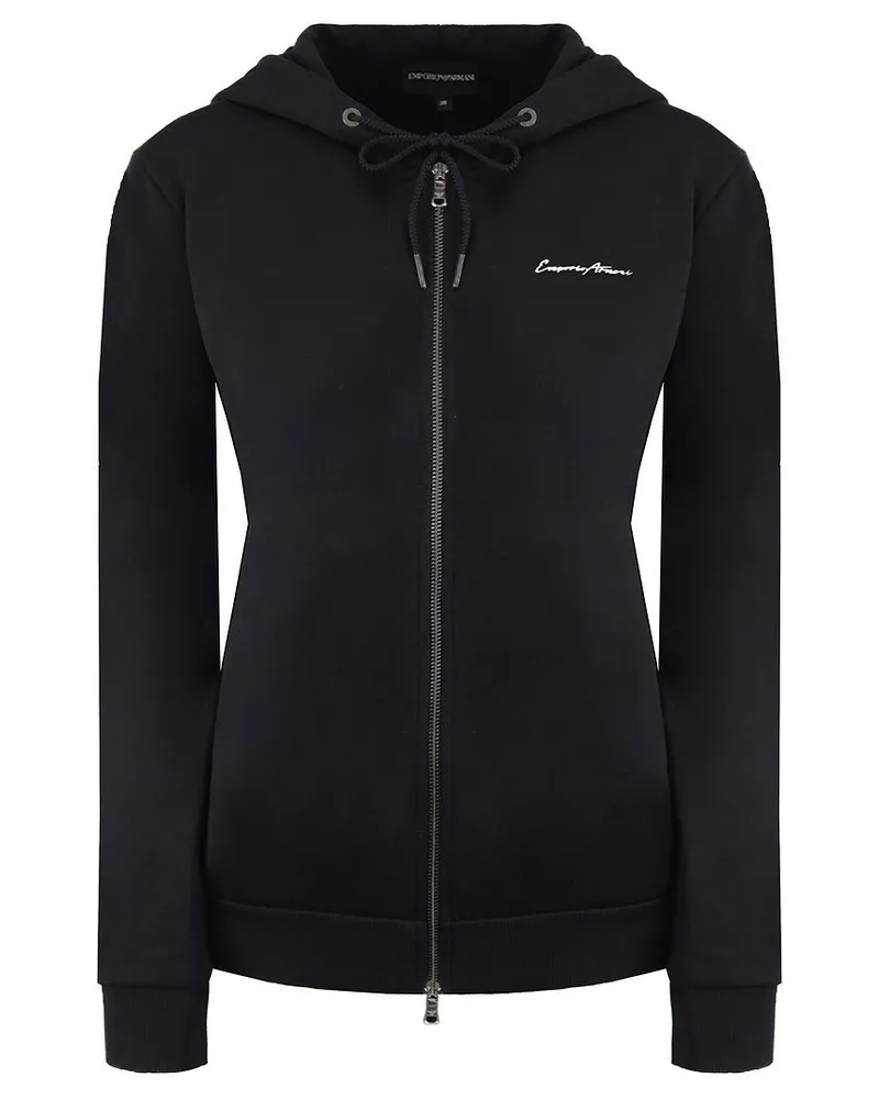 Giorgio Armani Emporio  Logo Damen Schwarz Trackjacke Schwarz