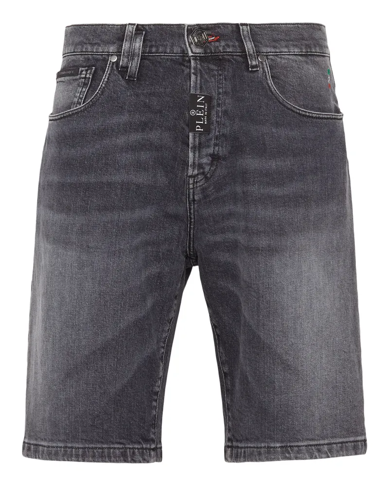 Philipp Plein Jeansshorts Formentera Fit Grau