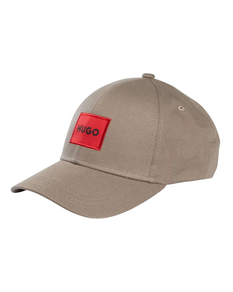 HUGO BOSS Box-Logo-Baseballmütze, Beige Beige