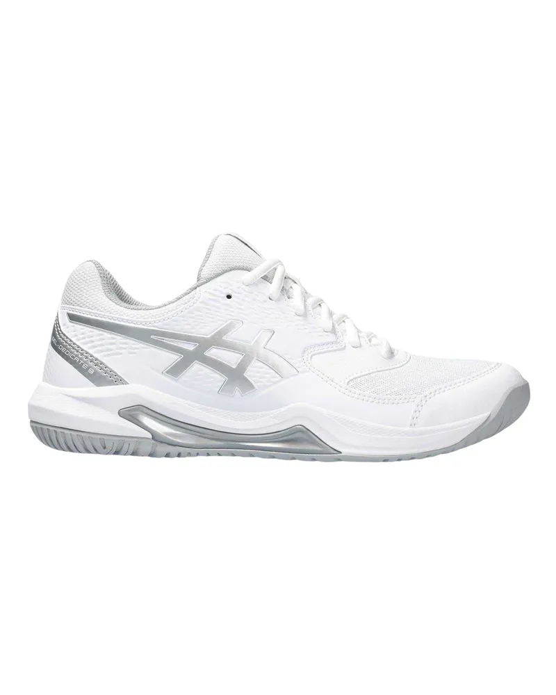 Asics Gel Dedicate 8" Tennisschuhe für Damen (Weiß/Silber Weiß