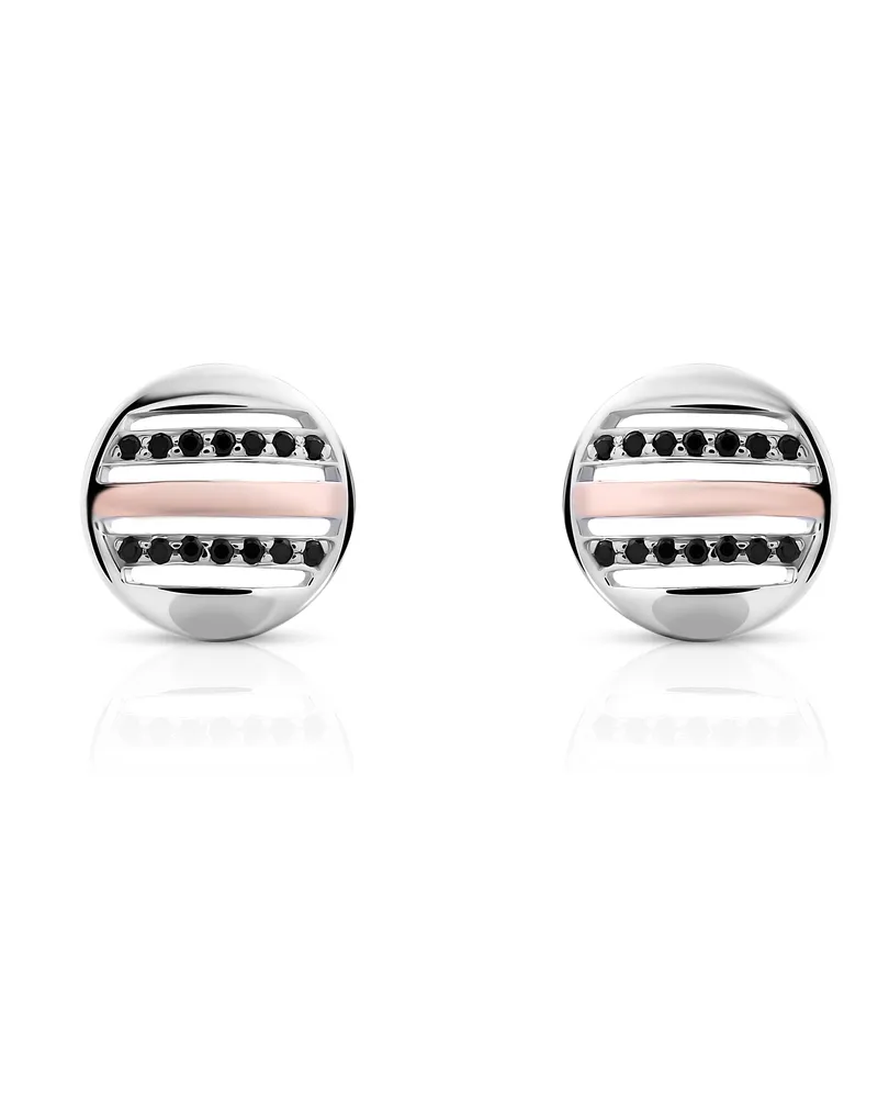 Orphelia Maxwell' Ohrstecker aus 925er Sterlingsilber für Damen - Silber/Rosé ZO-7501 Silber