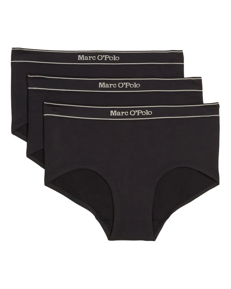 Marc O'Polo Midi-Slip New Seamless, halbhoher Slip - Schwarz Schwarz