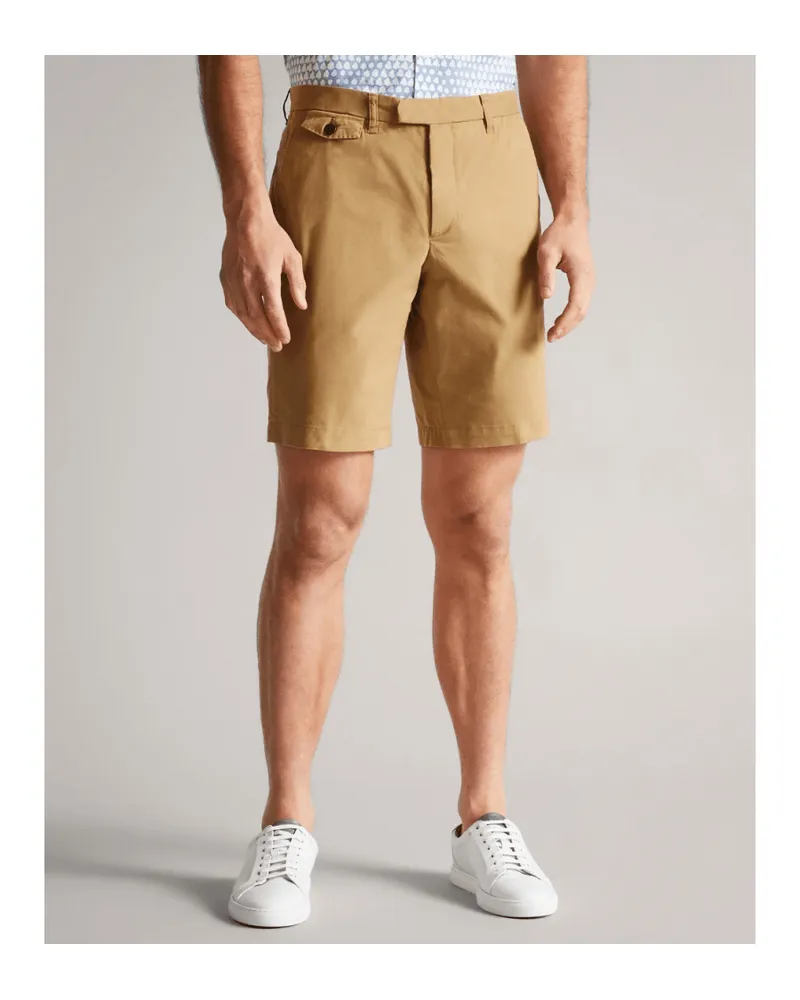 Ted Baker Short Ashfrd Chino  Pour Homme en Brun Roux Cognac