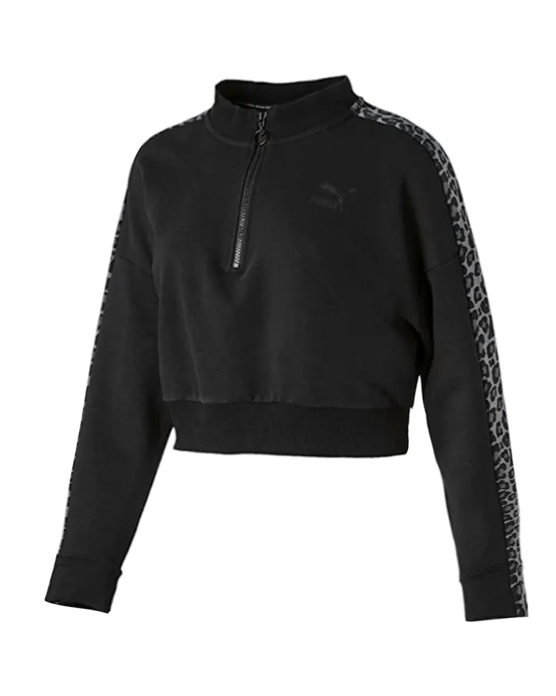 Puma Damen Wild Pack T7 Damen schwarze Trainingsjacke Schwarz
