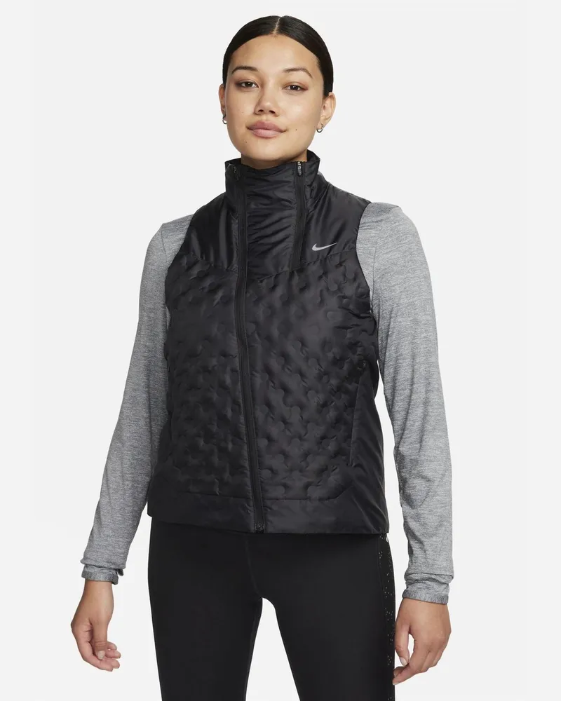 Nike Repel Aeroloft" Weste für Damen, Therma-Fit (Schwarz Schwarz