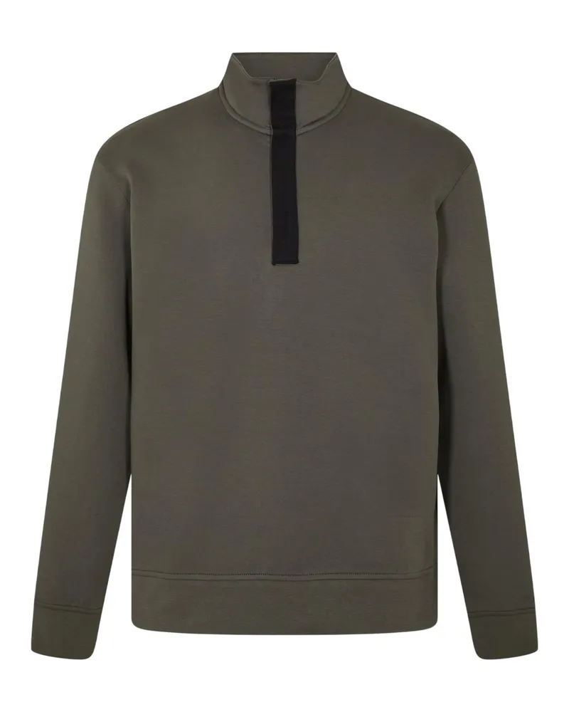 Armani Exchange Sweatshirt für Herren, mit kurzem Reißverschluss (Khakigrün Khaki