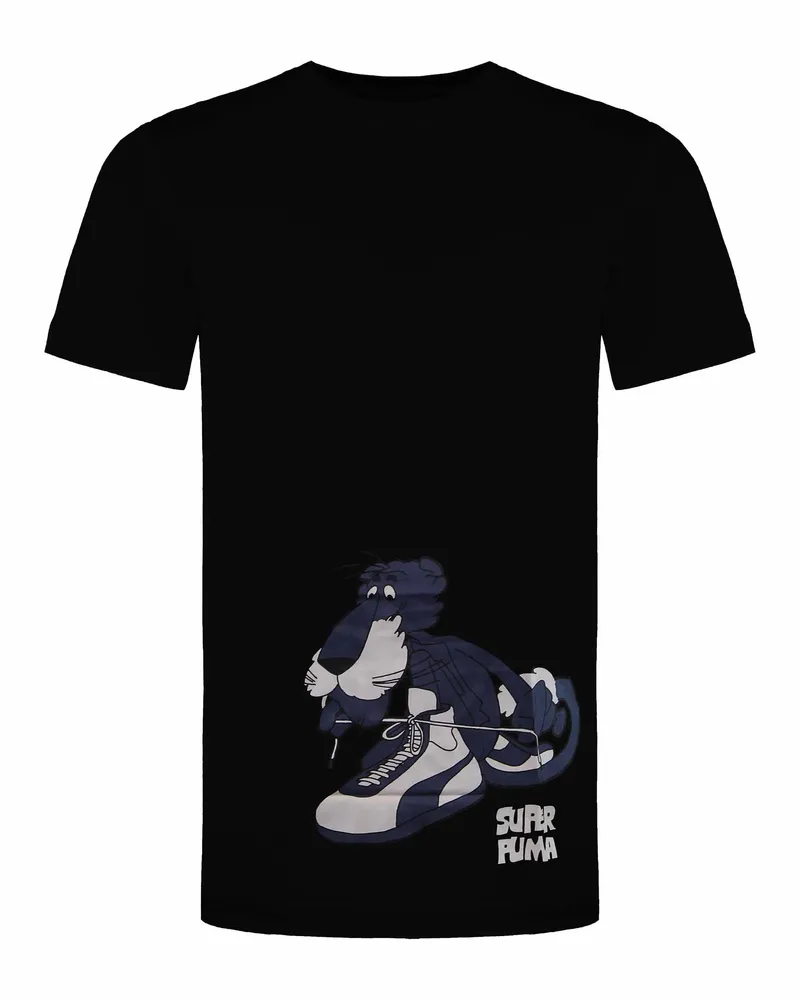 Puma Super T-Shirt, Herren - Schwarz Schwarz